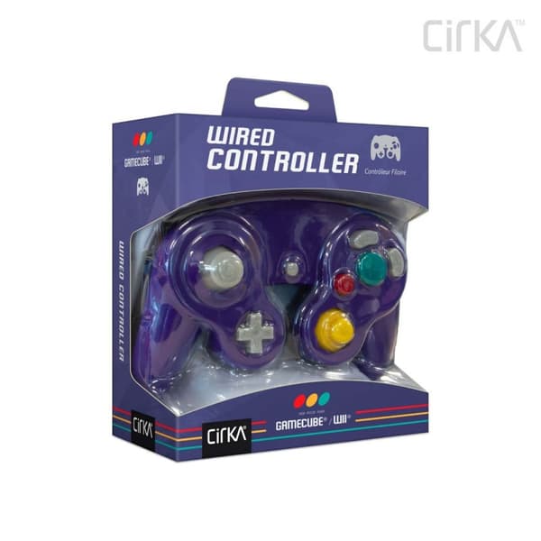 Trådad Handkontroll Kompatibel med Nintendo GameCube / Nintendo Wii Lila/Svart
