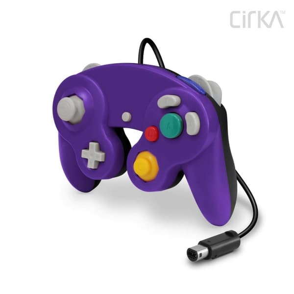 Trådad Handkontroll Kompatibel med Nintendo GameCube / Nintendo Wii Lila/Svart