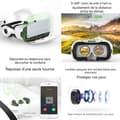 Miniatyrbild 3 av 4: INN VR headset 1080p dubbeljusteringssystem 3D 360 graders virtuell verklighetstur med huvudkontroll och fjärrkontroll