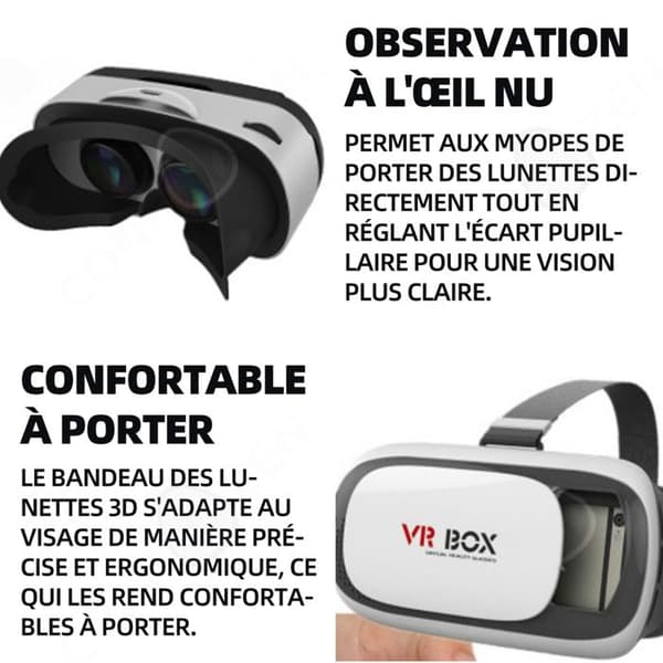 Virtual reality headset 20x13.5x11cm ABS VR BOX bluetooth 4.0 VR senaste generationens 3D intelligenta headset för videospel