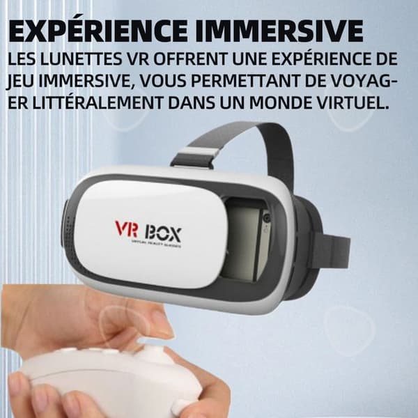 Virtual reality headset 20x13.5x11cm ABS VR BOX bluetooth 4.0 VR senaste generationens 3D intelligenta headset för videospel