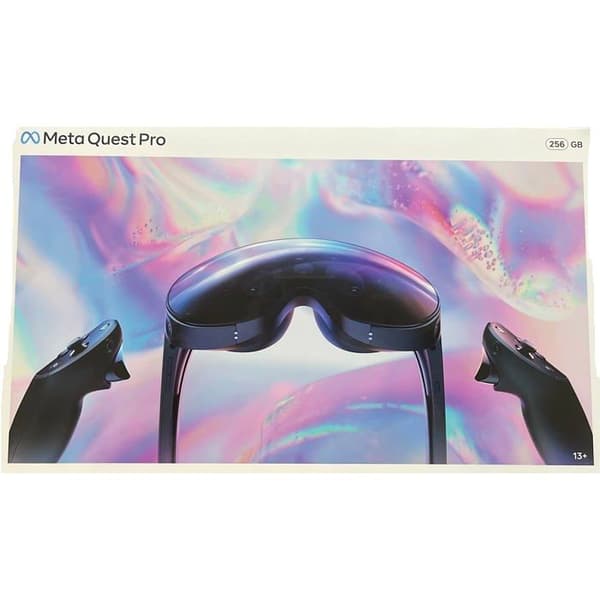 Meta Quest Pro Virtual Reality Headset Svart
