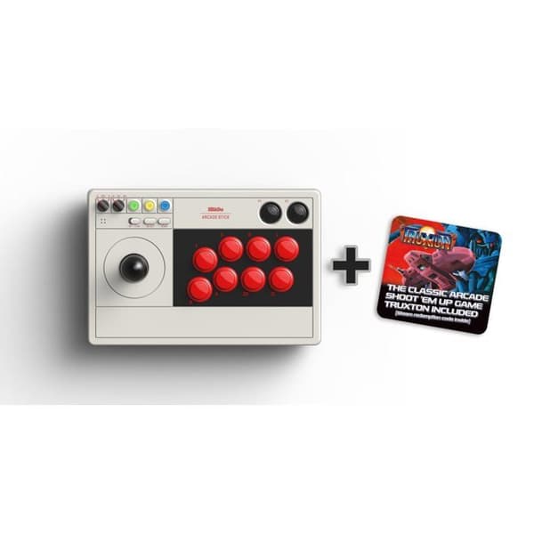 Stick Arcade 8Bitdo - TRUXTON - Kompatibel med Switch &amp; PC - Bluetooth - 2.4Ghz - USB-C