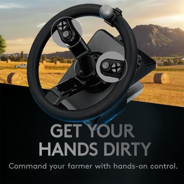 Traktorsimulator - Logitech G Saitek - Farm sim-kontroller - Designad för PC