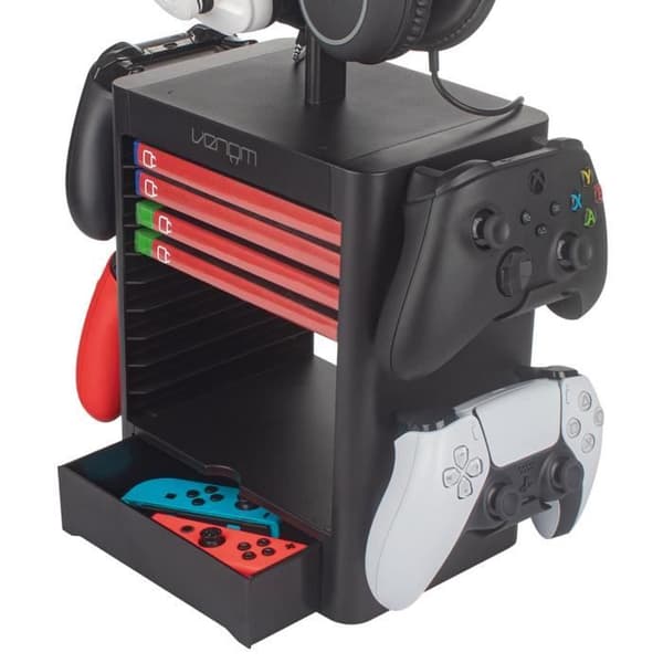 Universal Storage Tower för videospel och tillbehör - Venom - Support - Multi-plattform