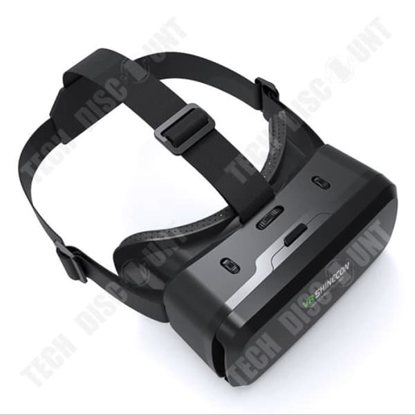Virtuell verklighet headset Par av VR-glasögon för smartphone för video och 3D-spel svart med huvudrem - G04A