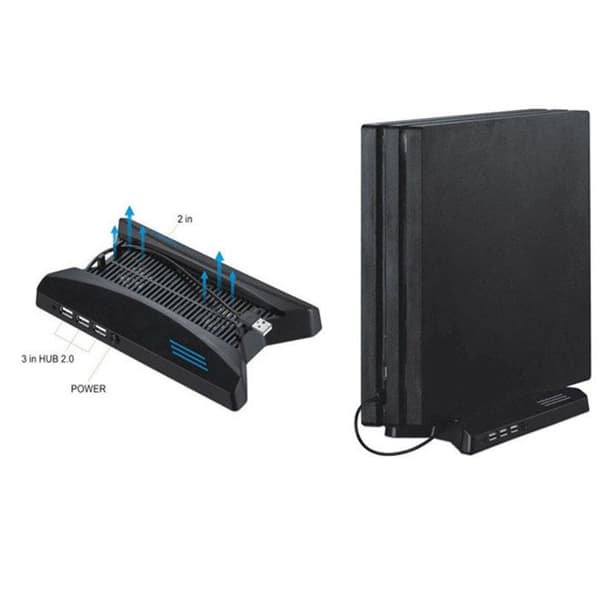 TD® Cooler SonyPro spelkonsol Kylfläns HUB2.0-gränssnitt 3 USB-gränssnitt 1 högpresterande fläkt