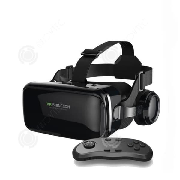 INN-version Mobiltelefonheadset Virtual Reality Headset 3D Panoramic Mirror VR Glasögon -Svarta