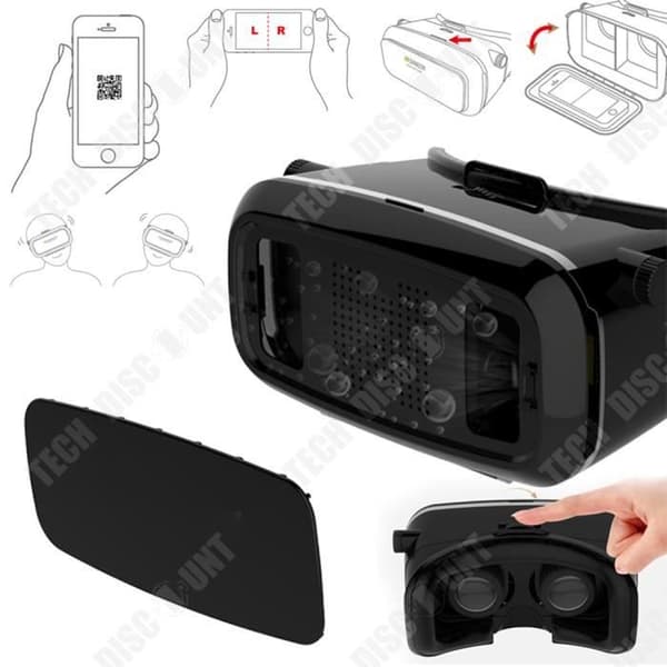 TD® VR Smart Glasses Support 4,0 tum till 5,5 tum bekväma att bära bärbara glasögon