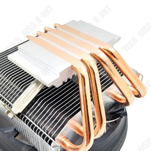 TD® CPU Stationär dator Kylare Nedtryckstyp Fyra kopparrör Tyst Lagerhastighet:20
