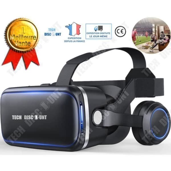 VR Virtual Reality Glasögon 3D ögonskydd HD-videospel VR-headset kompatibelt med alla telefoner bekväma