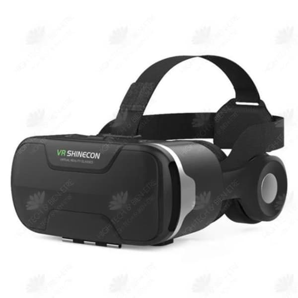 HTBE® V R glasögon huvudmonterat virtual reality-headset smart spel HD 3D stereo film surround mobiltelefon stor
