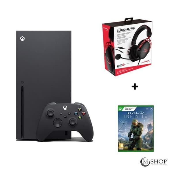 Paket spelkonsol - Xbox - Series X - Trådbunden hörlur - Halo Infinite- USED
