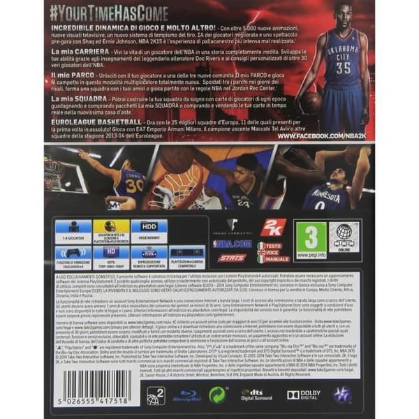 GIOCO PS4 NBA 2K15- USED