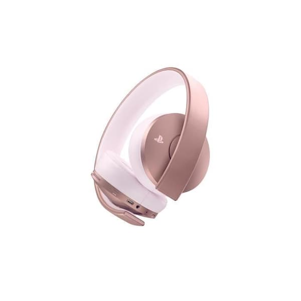 Gold Rose Gold trådlöst headset - Sony Virtual Surround Sound 7.1 för PS4 - PSVR optimerad - PlayStation Official- USED