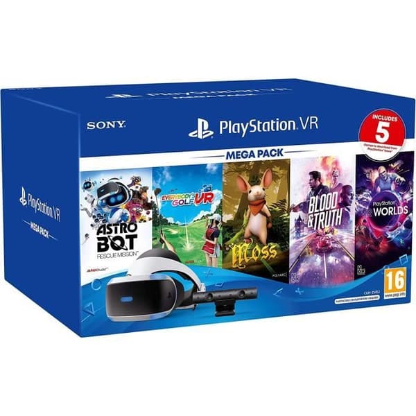PlayStation VR Mega Pack (PS4/), Singel, Vit- USED