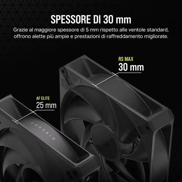 Fläkt - CORSAIR - RS140 MAX - 140mm - Tyst - Elegant och hållbar design