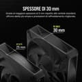 Miniatyrbild 3 av 3: Fläkt - CORSAIR - RS140 MAX - 140mm - Tyst - Elegant och hållbar design