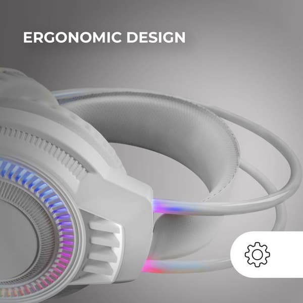 Gaming Headset - MARSGAMING - MH124 - FRGB Rainbow Belysning - Avancerad Ergonomi - Flexibel Mikrofon