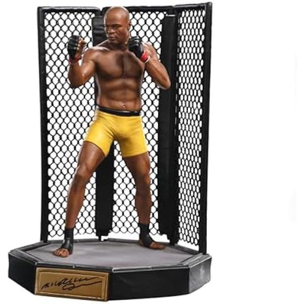 Statuett UFC 1/10 Deluxe Art Scale - Anderson Silva - Signerad Version - 22 cm - Svart