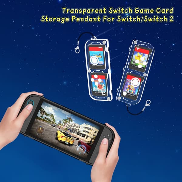 INF Kompakt spillkortetui for Switch2 - Holder 4 kort