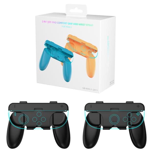 INF Ergonomiske komfortgrep for Nintendo Switch Joy-Cons