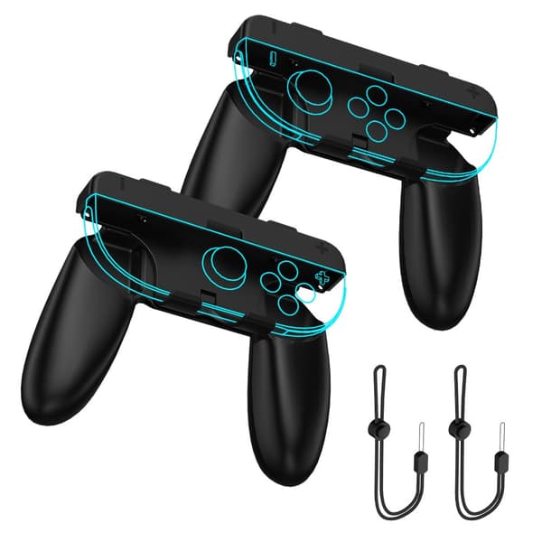 INF Ergonomiske komfortgrep for Nintendo Switch Joy-Cons