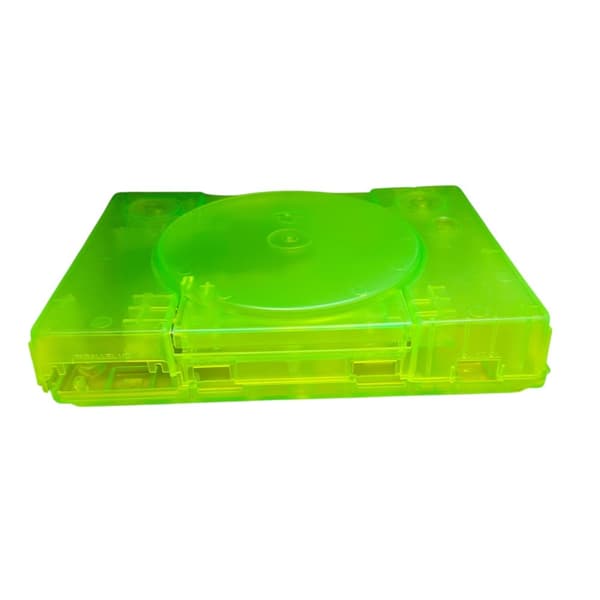 NYTT!  Clear Yellow housing for Playstation Nytt skal till din Playstation