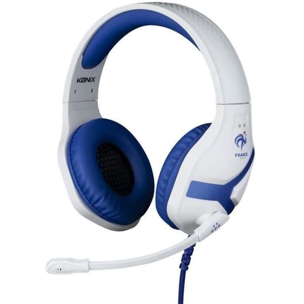 Gamingheadset - KONIX - Nemesis - Vit - Playstation / Xbox / Nintendo / Smartphone / surfplatta - Officiellt licensierad FFF