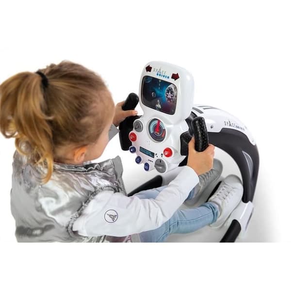 Smoby - V8 Driver Space - Körsimulator för barn - Rymdfärja - Elektronisk ratt