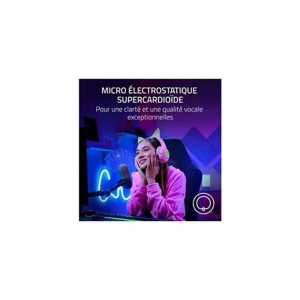 Mikrofon USB - Razer - Seiren V3 Chroma - Supercardioid - RGB-belysning - Plug-and-Play