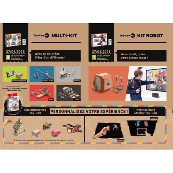 Nintendo Labo: Customization Bundle • Nintendo Switch-spel