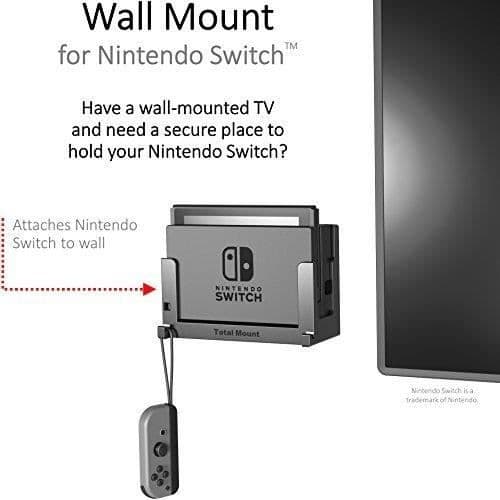 Stödmural - TotalMount - Nintendo Switch - Neutralt - För skärmar 15'' till 23'' - Maxvikt 15kg