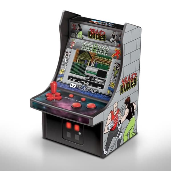 TV-spel - My Arcade - Bad Dudes Micro Player - Inspirerat konstverk - Avtagbar joystick - Perfekt för skrivbordet