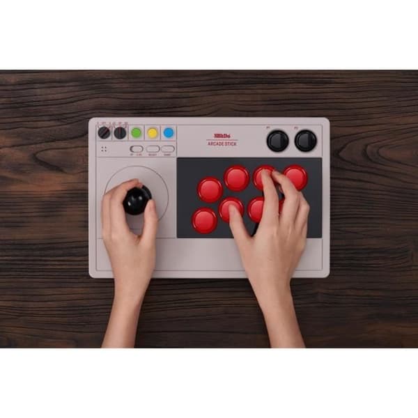 Stick Arcade 8Bitdo - TRUXTON - Kompatibel med Switch &amp; PC - Bluetooth - 2.4Ghz - USB-C