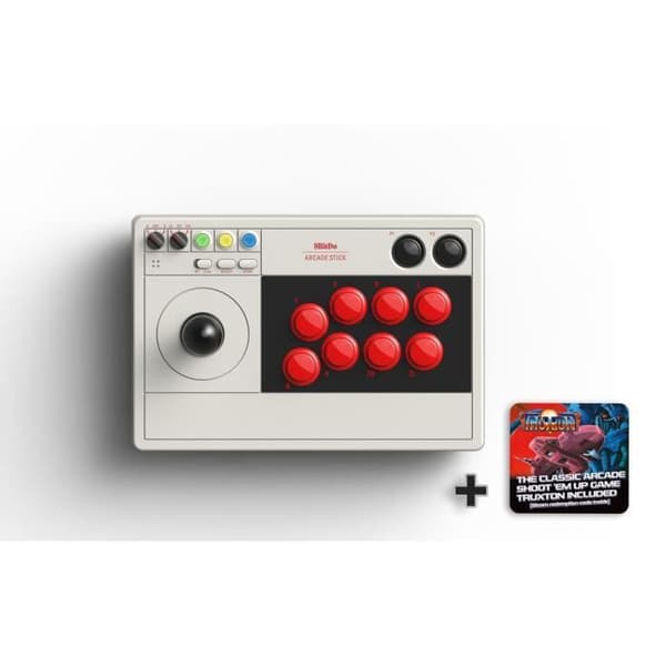 Stick Arcade 8Bitdo - TRUXTON - Kompatibel med Switch &amp; PC - Bluetooth - 2.4Ghz - USB-C