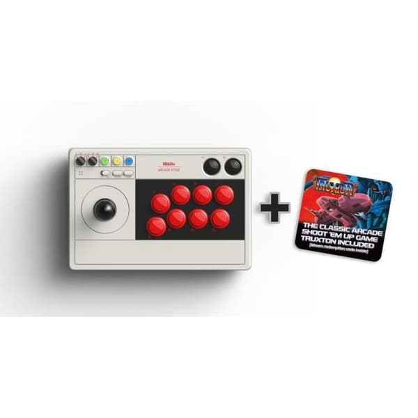 Stick Arcade 8Bitdo - TRUXTON - Kompatibel med Switch & PC - Bluetooth - 2.4Ghz - USB-C