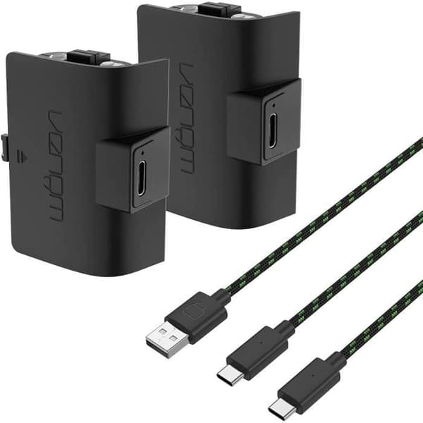 Paket med två uppladdningsbara batterier för Xbox Series-kontroller - VENOM - VS2882 - Svart