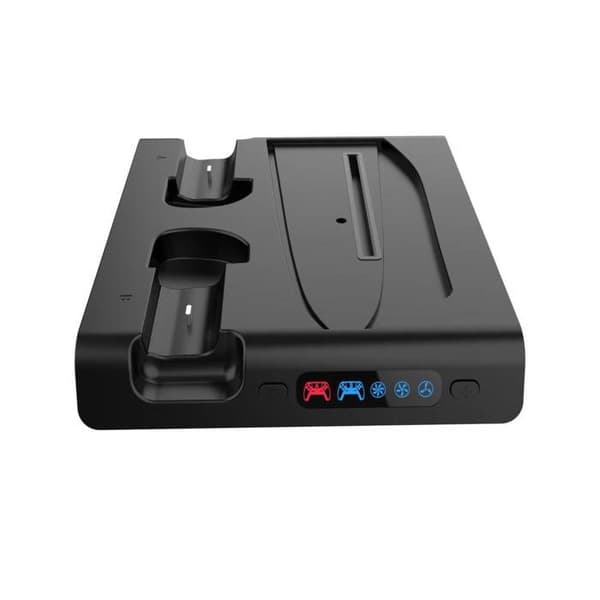Multifunktionell RGB-laddstation för PS5 Slim med kylning Ipega svart