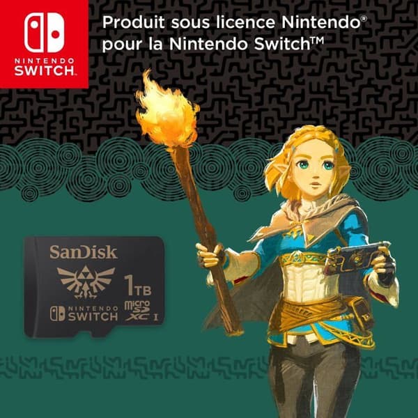 MicroSDXC-kort Nintendo Switch 1TB Zelda