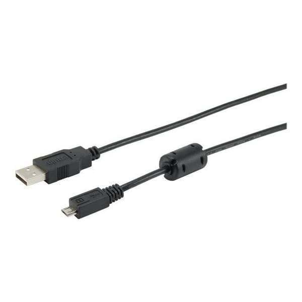 USB 2.0 A - Micro B-kabel 1m UTRUSTNING - Dubbelskärmad - Syrefri koppar