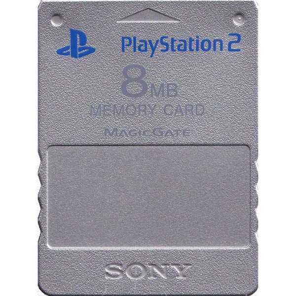 Minneskort 8MB Original Silver Playstation 2 (Begagnad)
