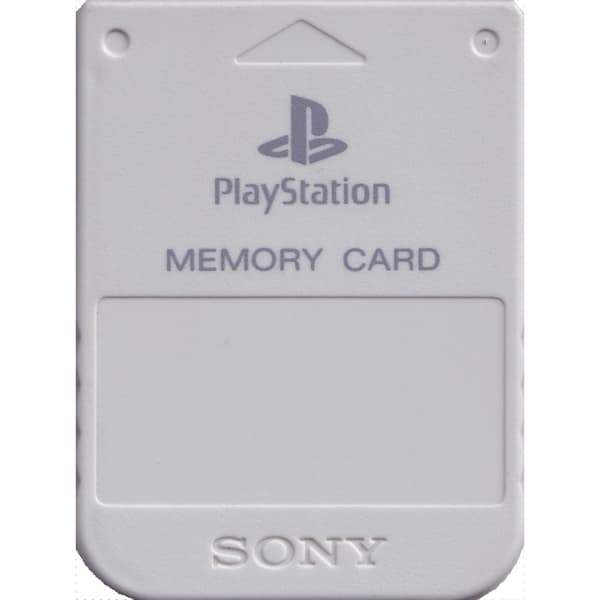Minneskort 1MB Original Light Grey Playstation 1 (Begagnad)