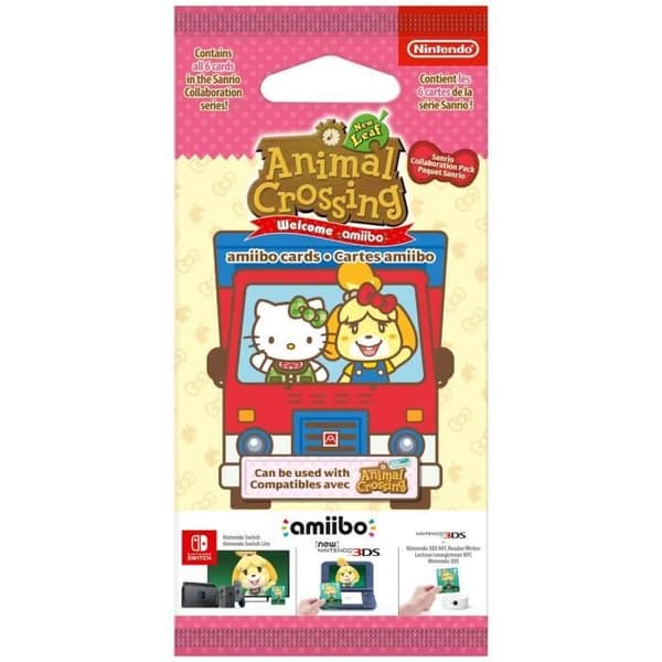 Amiibo-kort - Animal Crossing Sanrio-serien • Innehåller 6 kort