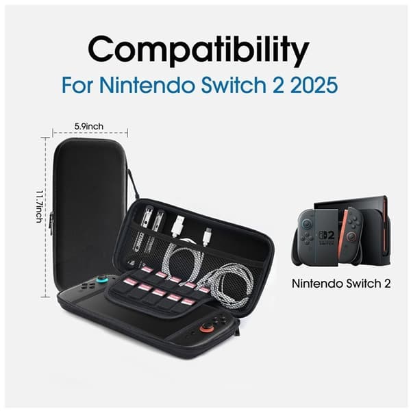 INF Beskyttende bæretaske til Nintendo Switch 2-konsol