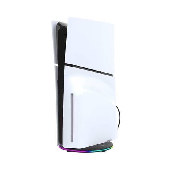 Stöd Vertikalt Ljus för PS5 Slim / Pro med 14 RGB-effekter Ipega Svart