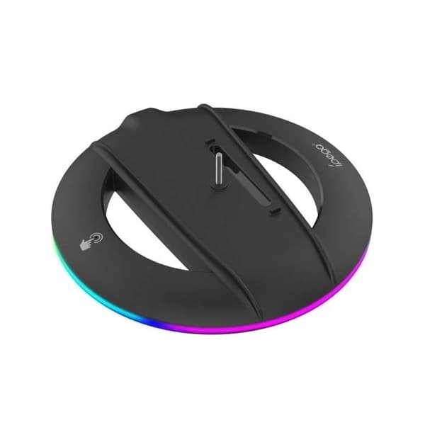 Stöd Vertikalt Ljus för PS5 Slim / Pro med 14 RGB-effekter Ipega Svart