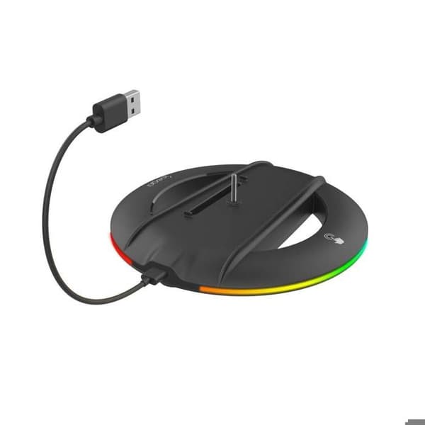 Stöd Vertikalt Ljus för PS5 Slim / Pro med 14 RGB-effekter Ipega Svart