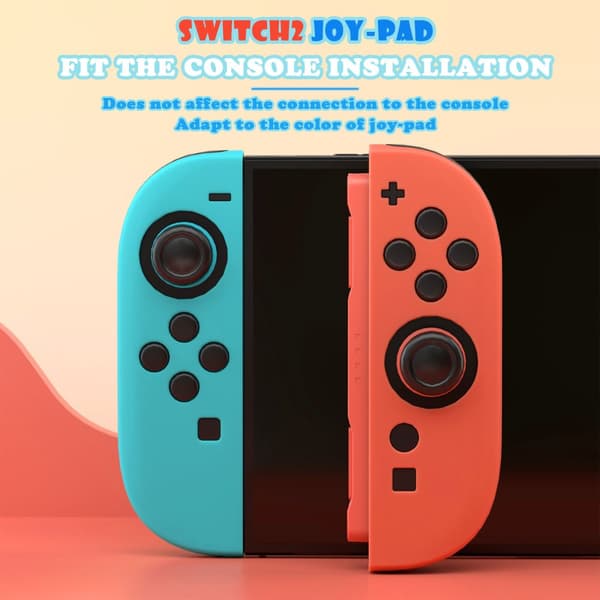INF Suojaava silikonikahva Nintendo Switch 2 -ohjaimille Sininen+oranssi