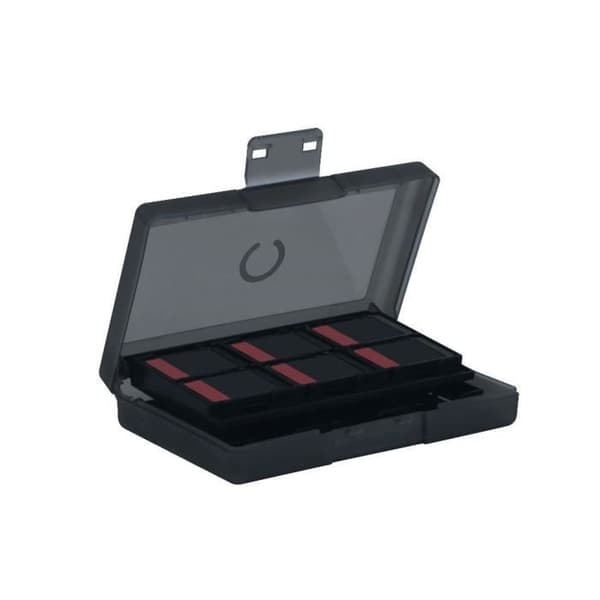 Skydds- och transportfodral - KONIX - För Nintendo Switch 2 spelkassetter - Stötsäker - 24 förvaringsfack - Svart